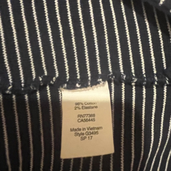 J Crew Navy & White Pin Stripe dress, size - Picture 4 of 6